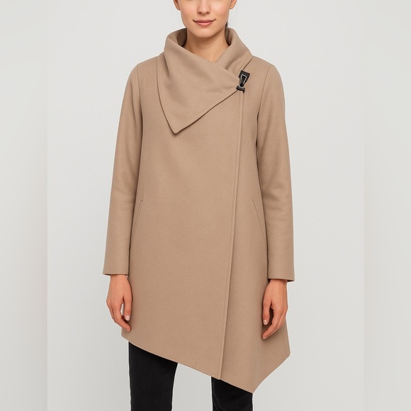 All Saints Jackets & Blazers - All Saints Asymmetrical Tan Poncho